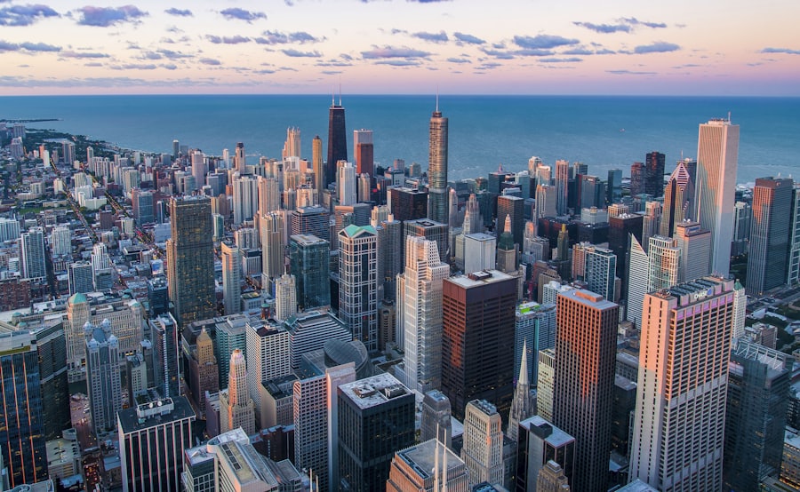 North American city skyline